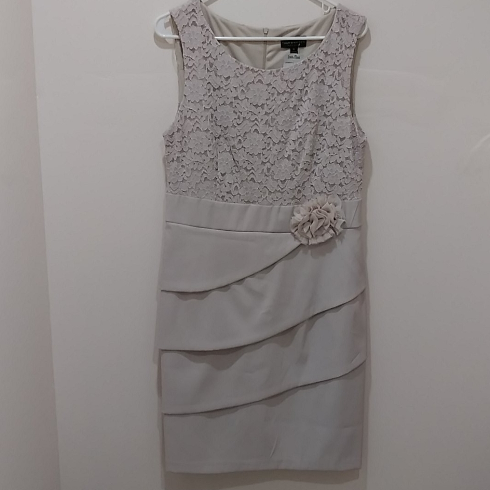 NWT Connected Apparel Laced Top Formal Midi Dress